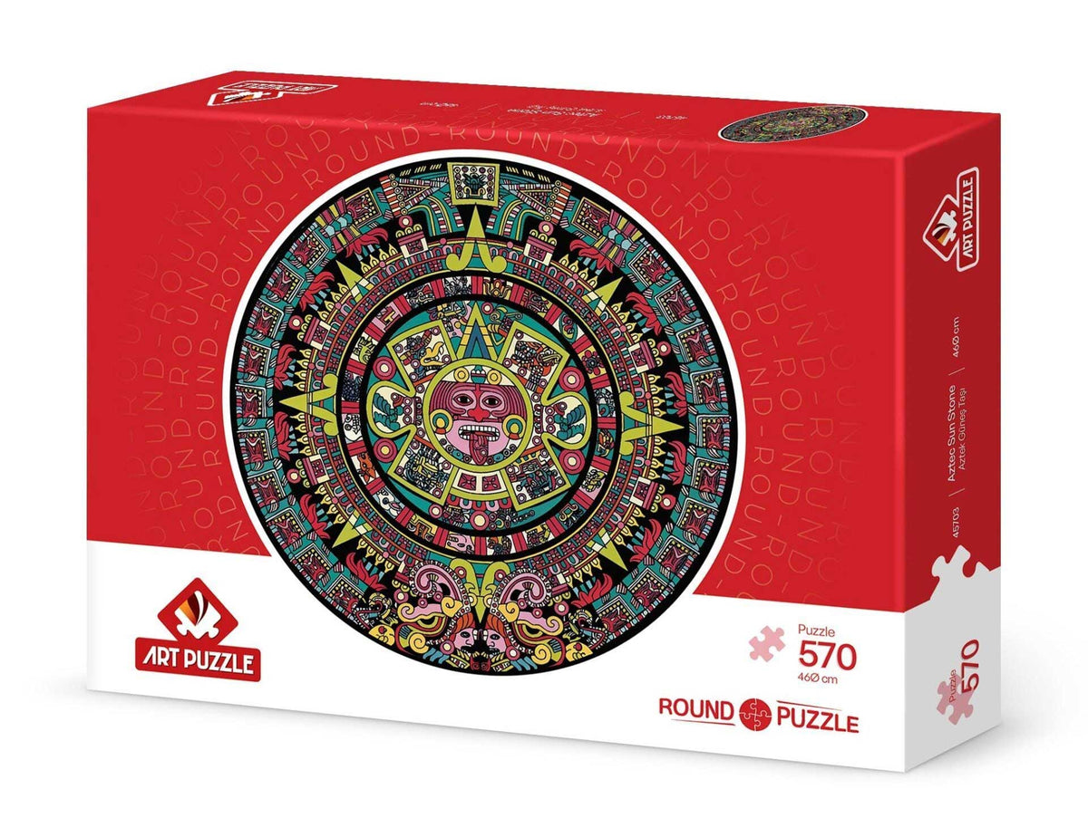 Art Puzzle Rompecabezas Piedra del Sol Azteca 570 Pzas