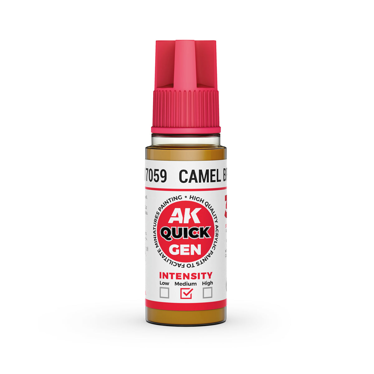 AK Pintura Acrílica Quickgen AK17059 Intensity Medium Camel Brown 18ml