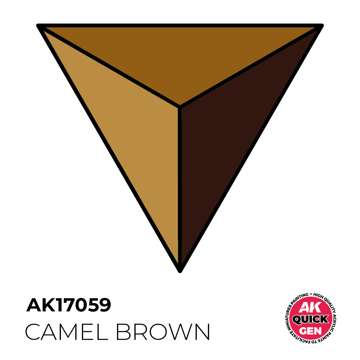 AK Pintura Acrílica Quickgen AK17059 Intensity Medium Camel Brown 18ml