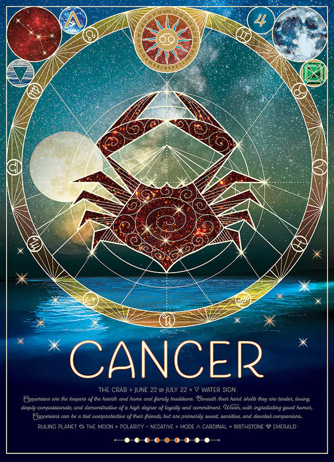 Cobble Hill Rompecabezas Zodiaco Cancer 500 Pza