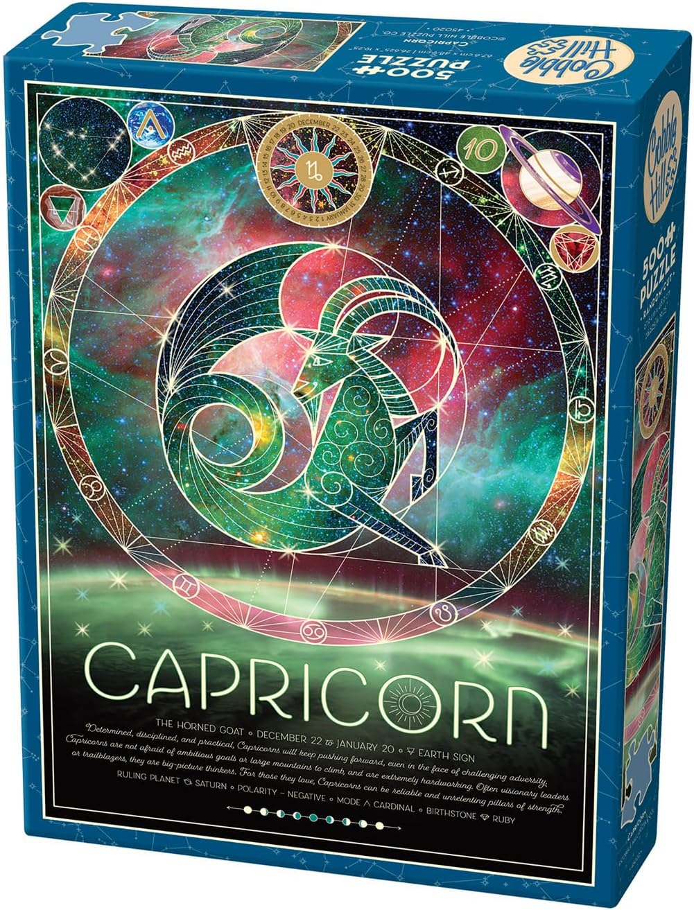 Cobble Hill Rompecabezas Zodiaco Capricornio 500 Pz