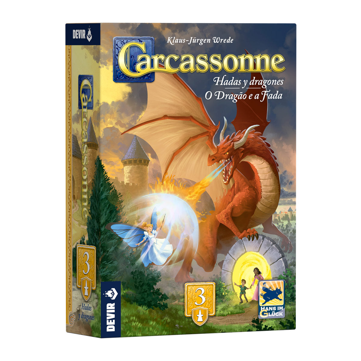Devir Carcassonne Expansion Dragones Y Hadas Juego - Español