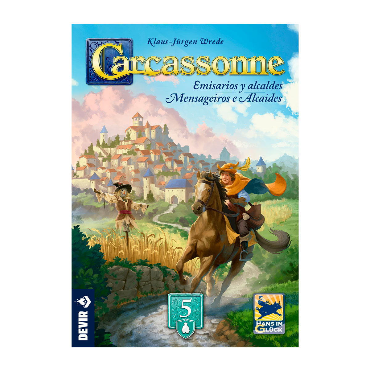 Devir Carcassonne Expansion Emisarios Y Alcaldes - Español