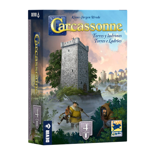 Devir Carcassonne Expansion Torres Y Ladrones - Español