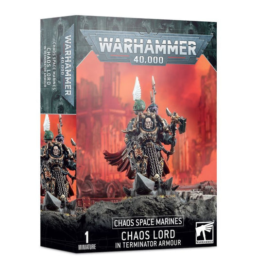 Gw Warhammer 40k Chaos Space Marines Chaos Lord In Terminator Armour