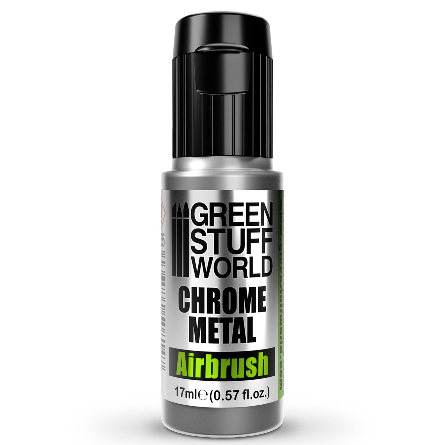 Green Stuff World Pintura Chrome Metal Aerografo Pintura Cromada 17ml
