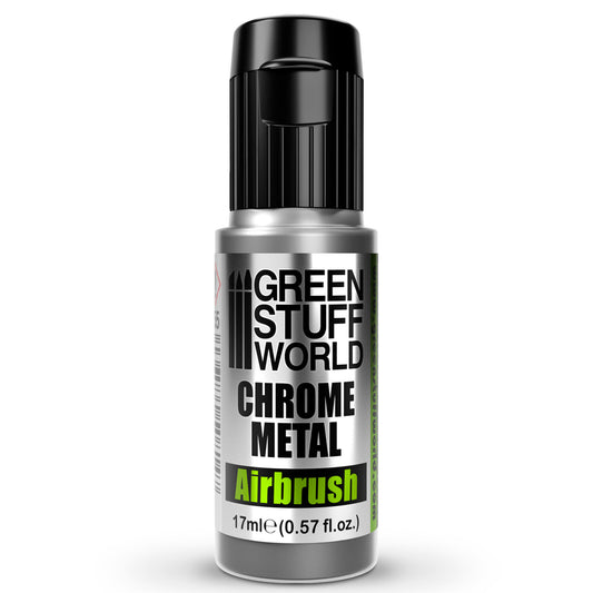 Green Stuff World Pintura Chrome Metal Aerografo Pintura Cromada 17ml
