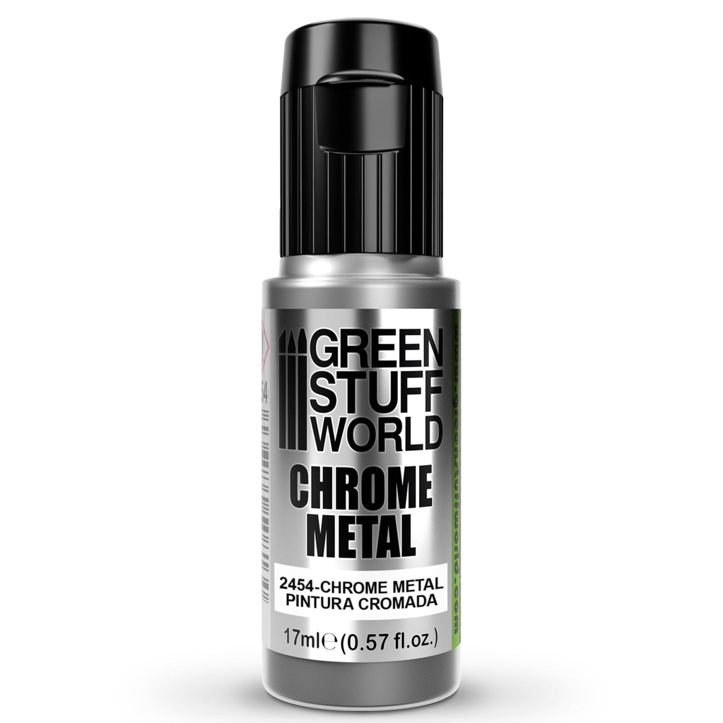 Green Stuff World Pintura Chrome Metal Pintura Cromada 17ml