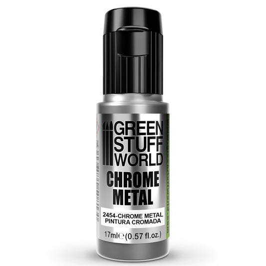 Green Stuff World Pintura Chrome Metal Pintura Cromada 17ml