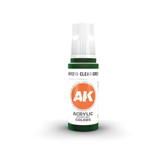 Ak Pintura Acrílica Gama Genérica AK11216 Clear Green 18ml
