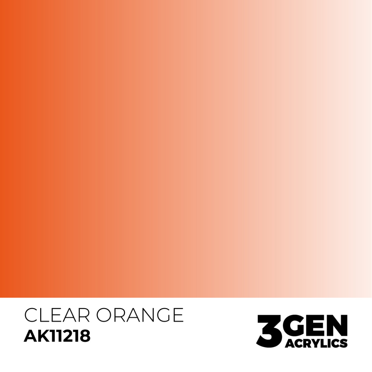 Ak Pintura Acrílica Gama Genérica AK11218 Clear Orange 18ml