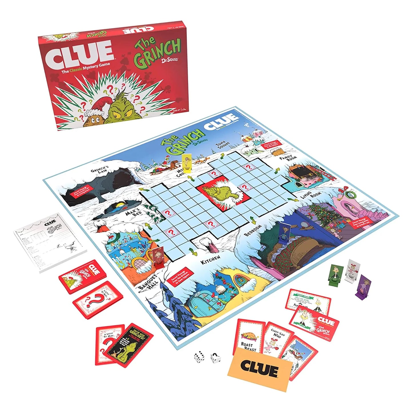 Hasbro Clue Dr. Seuss The Grinch Juego De Mesa