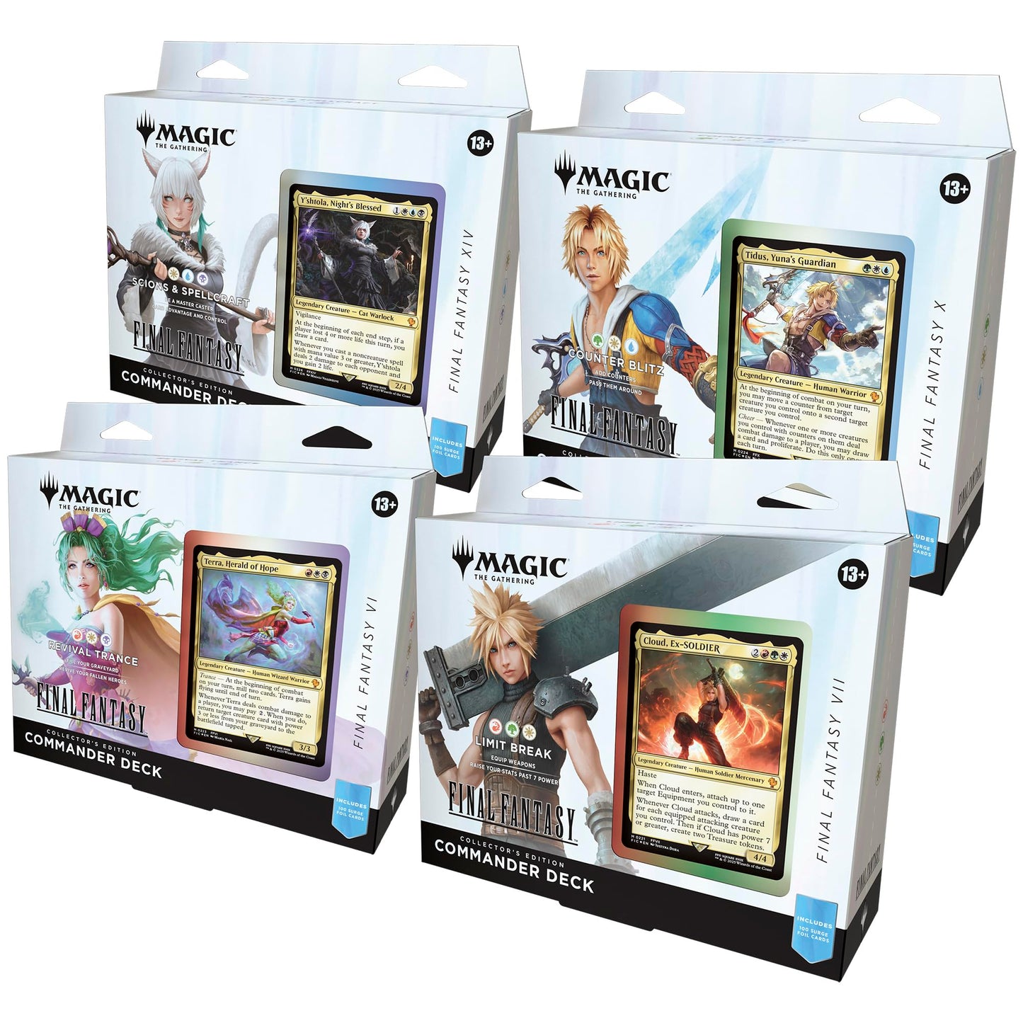 Magic The Gathering Final Fantasy Collector Commander 4 Decks en Inglés