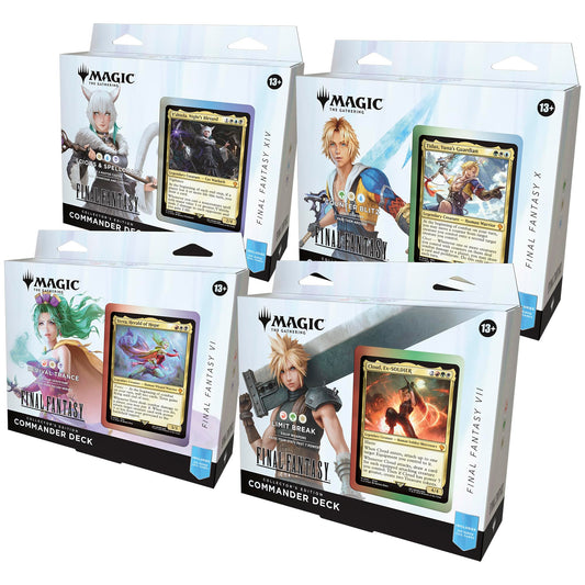 Magic The Gathering Final Fantasy Collector Commander 4 Decks en Inglés