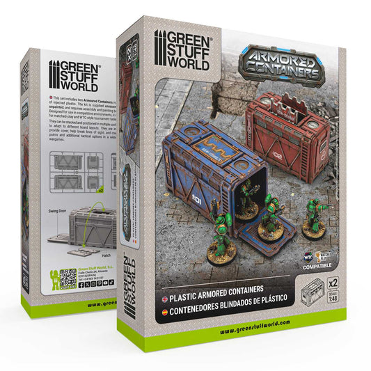 Green Stuff World Contenedores Blindados Sci-Fi de Modelismo