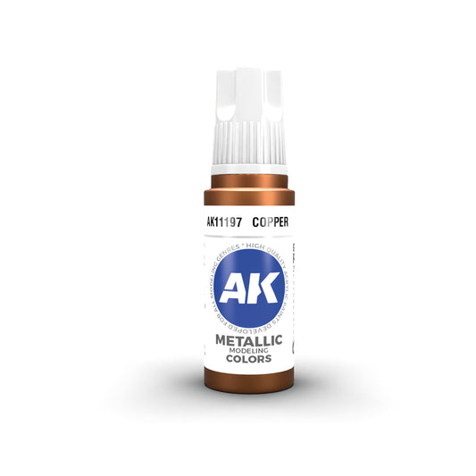 Ak Pintura Acrílica Gama Metallic AK11197 Copper 18ml