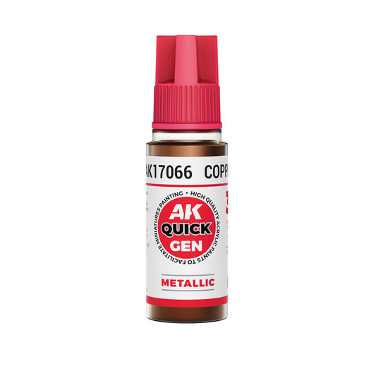 AK Pintura Acrílica Quickgen AK17066 Metallic Copper 18ml
