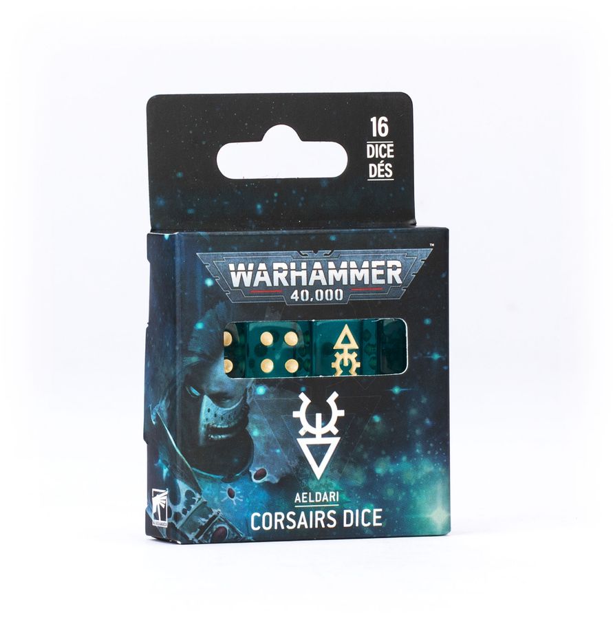 Games Workshop Warhammer40k Aeldari Corsairs Dice Dados