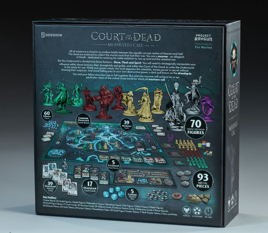 Sideshow Court of the Dead Mourners Call Kickstarter Juego de mesa