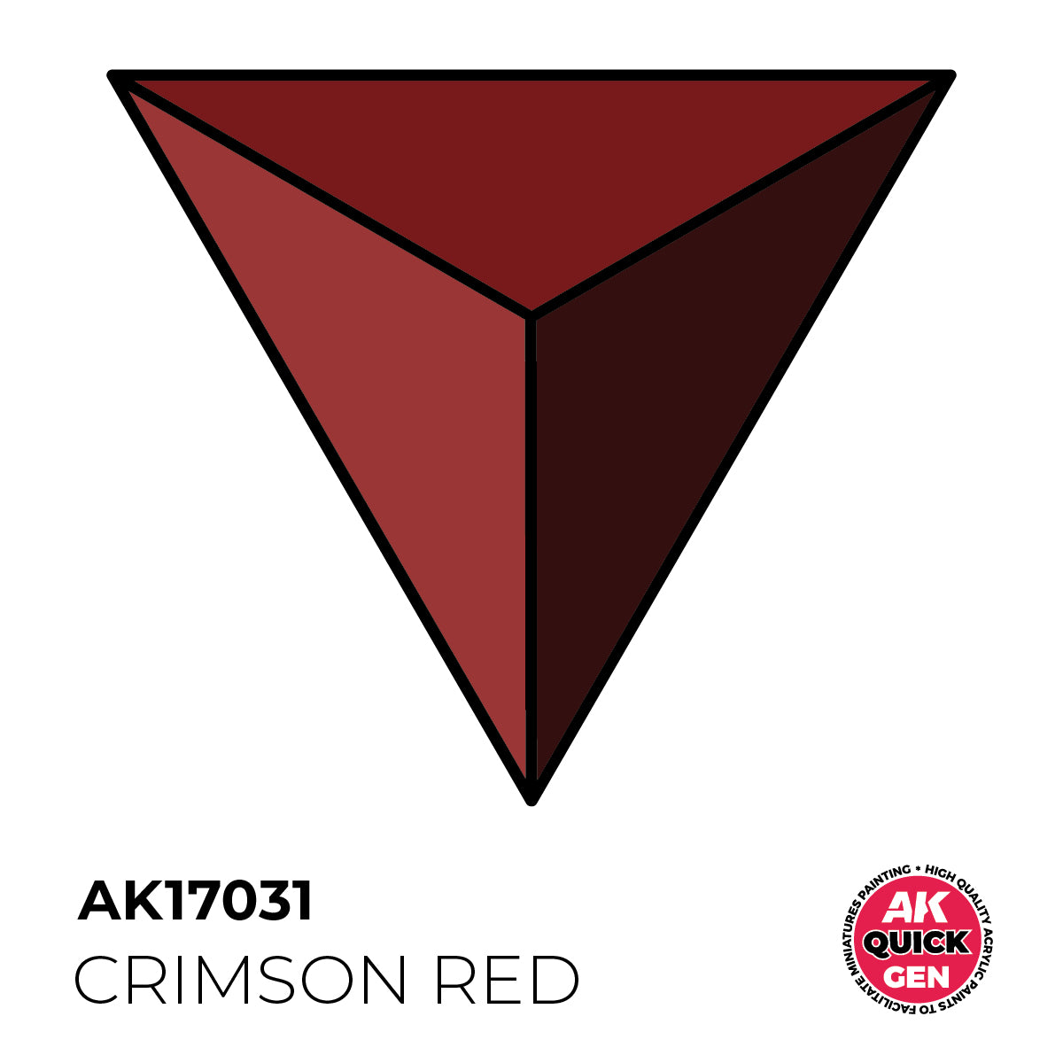 AK Pintura Acrílica Quickgen AK17031 Intensity High Crimson Red 18ml