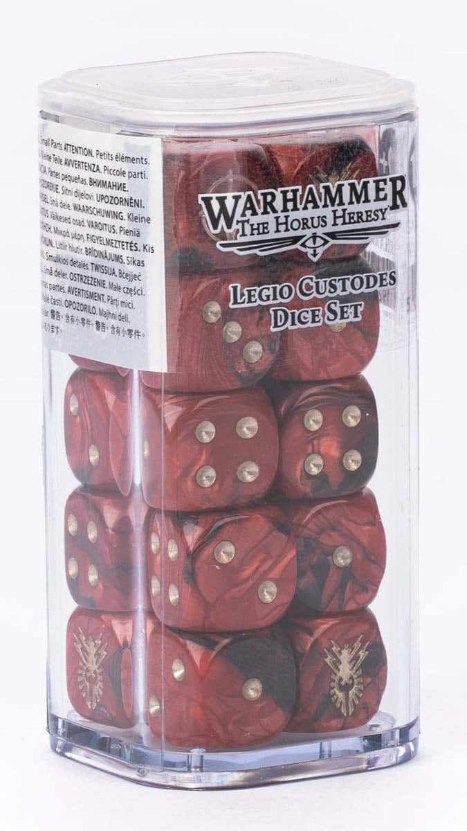 GW Warhammer The Horus Heresy Legio Custodes Dice Set Dados