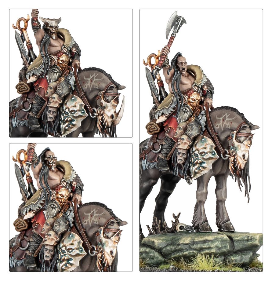 Games Workshop Warhammer AOS Slaves To Darkness Darkoath Chieftain On Warsteed