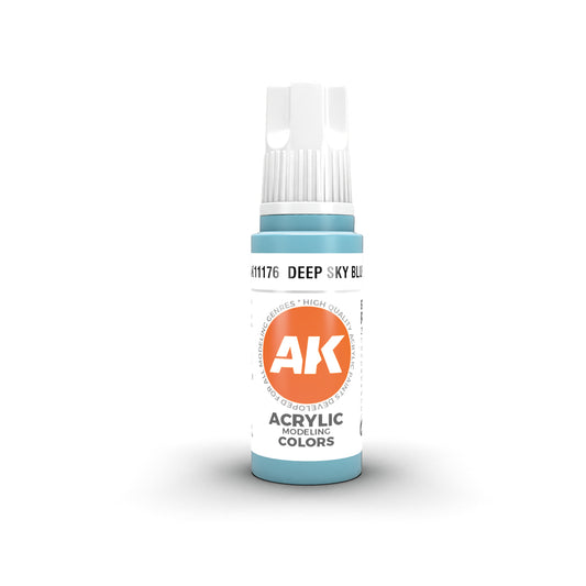 Ak Pintura Acrílica Gama Genérica AK11176 Deep Sky Blue 18ml
