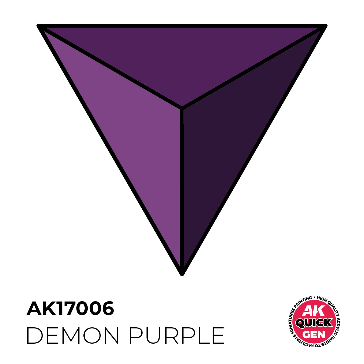 AK Pintura Acrílica Quickgen AK17006 Intensity High Demon Purple 18ml