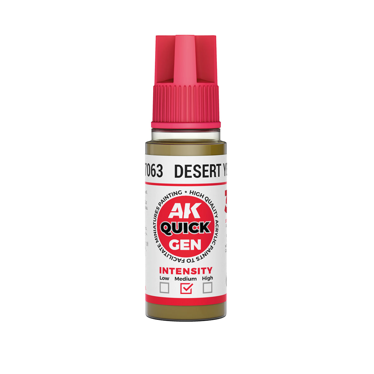 AK Pintura Acrílica Quickgen AK17063 Intensity Medium Desert Yellow 18ml