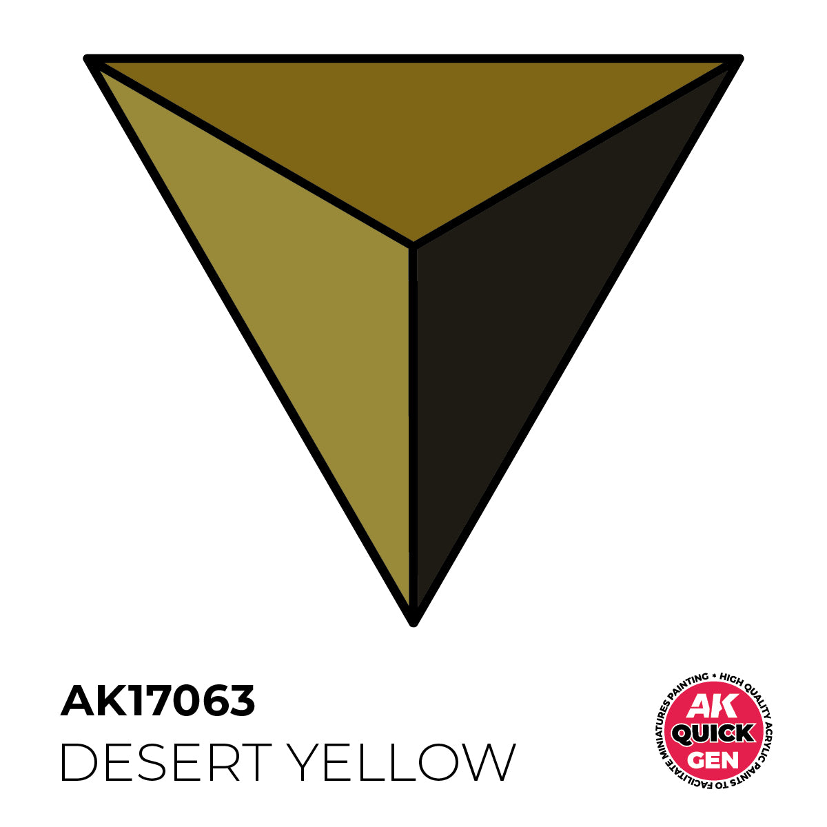 AK Pintura Acrílica Quickgen AK17063 Intensity Medium Desert Yellow 18ml