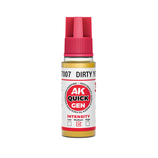 AK Pintura Acrílica Quickgen AK17007 Intensity Medium Dirty Yellow 18ml