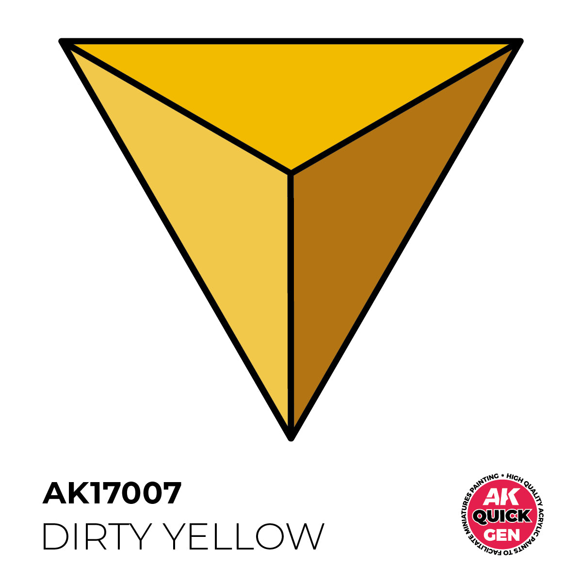 AK Pintura Acrílica Quickgen AK17007 Intensity Medium Dirty Yellow 18ml