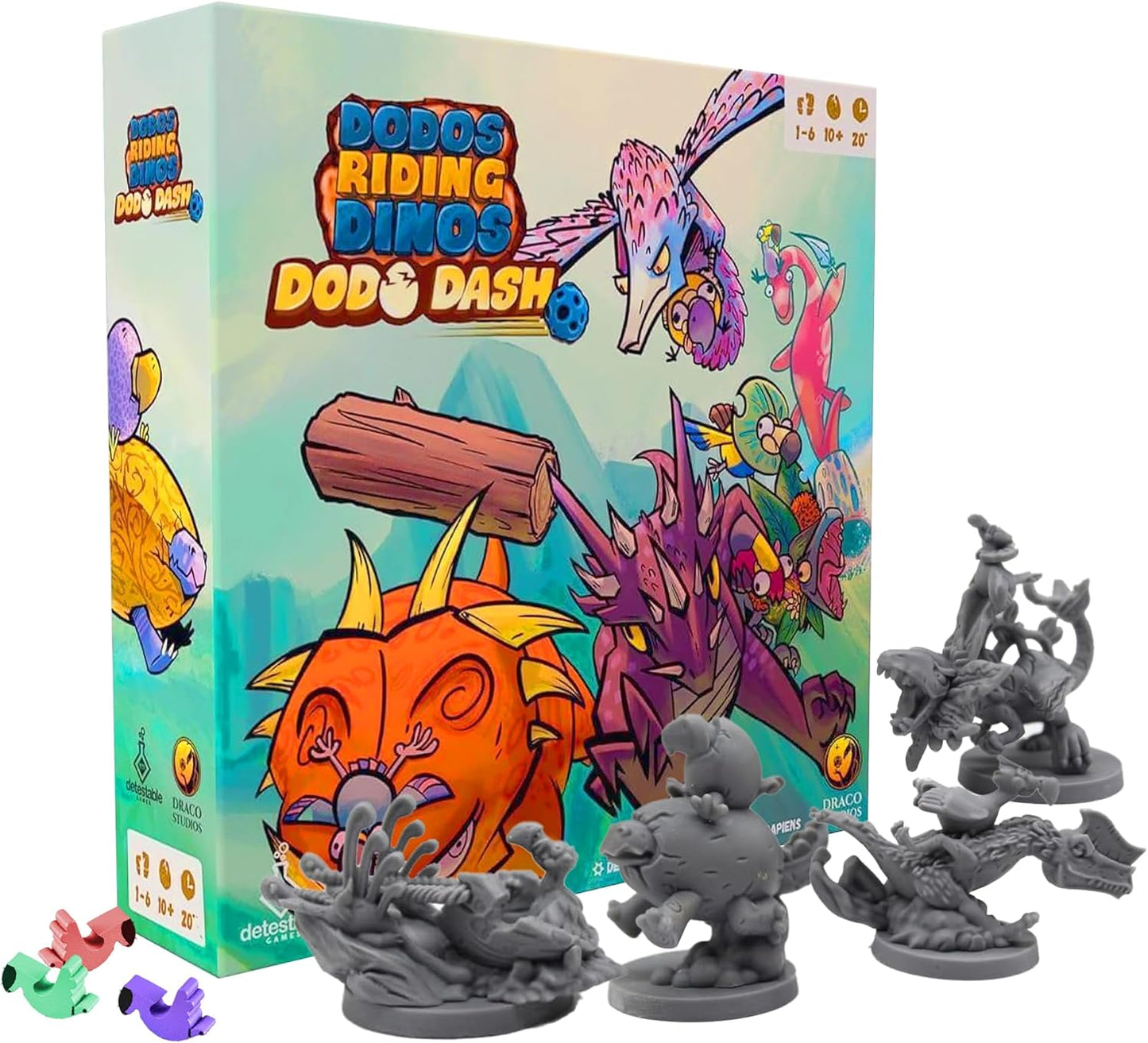 Detestable Games Dodos Riding Dinos Dodo Dash Juego - Español E Inglés