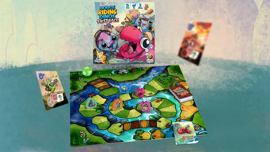 Dodos Riding Dinos First Race Juego De Mesa En Español