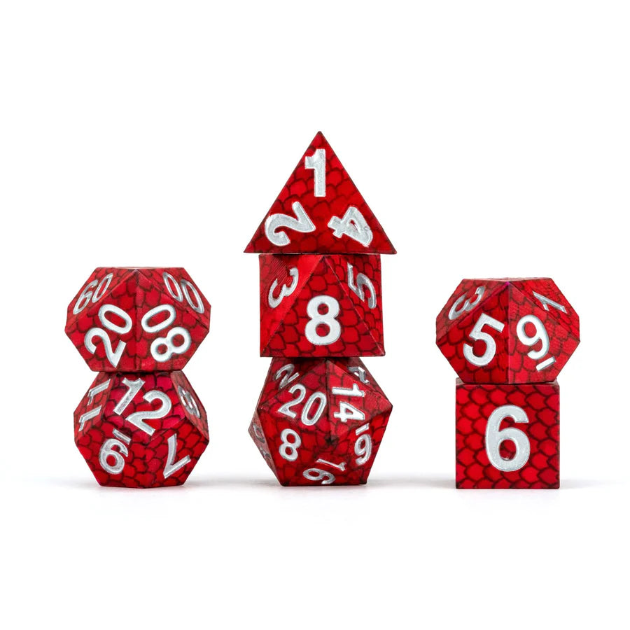 Fanroll Dragon Storm Red Silicone Dice Set De Dados