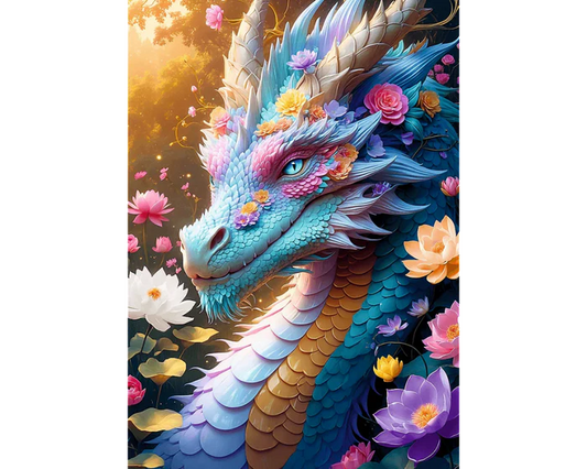 Trefl Rompecabezas Dragon Con Flores 1000 Pzas