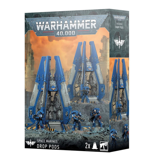 Games Workshop Warhammer40k Space Marines Drop Pods