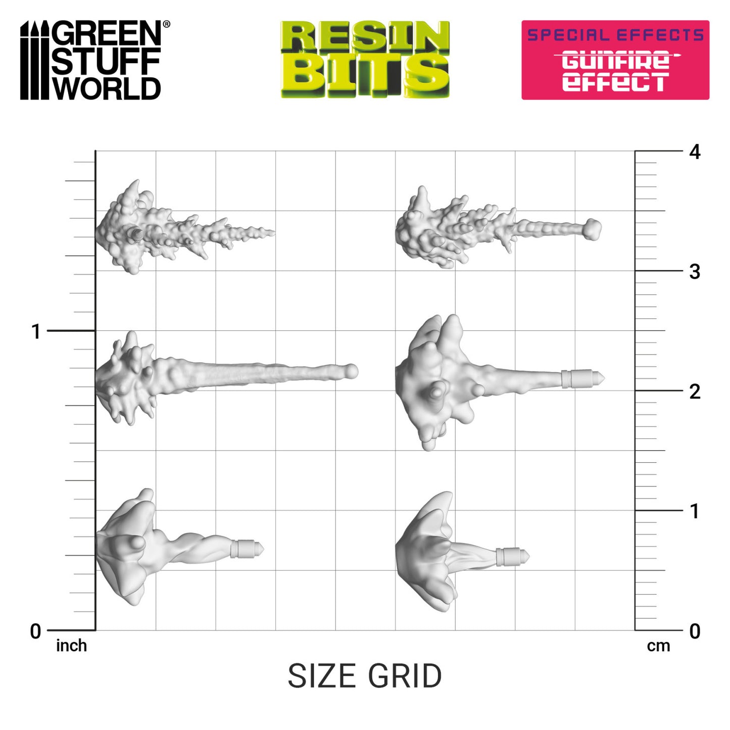 Green Stuff World Efecto disparos para modelismo 1:48