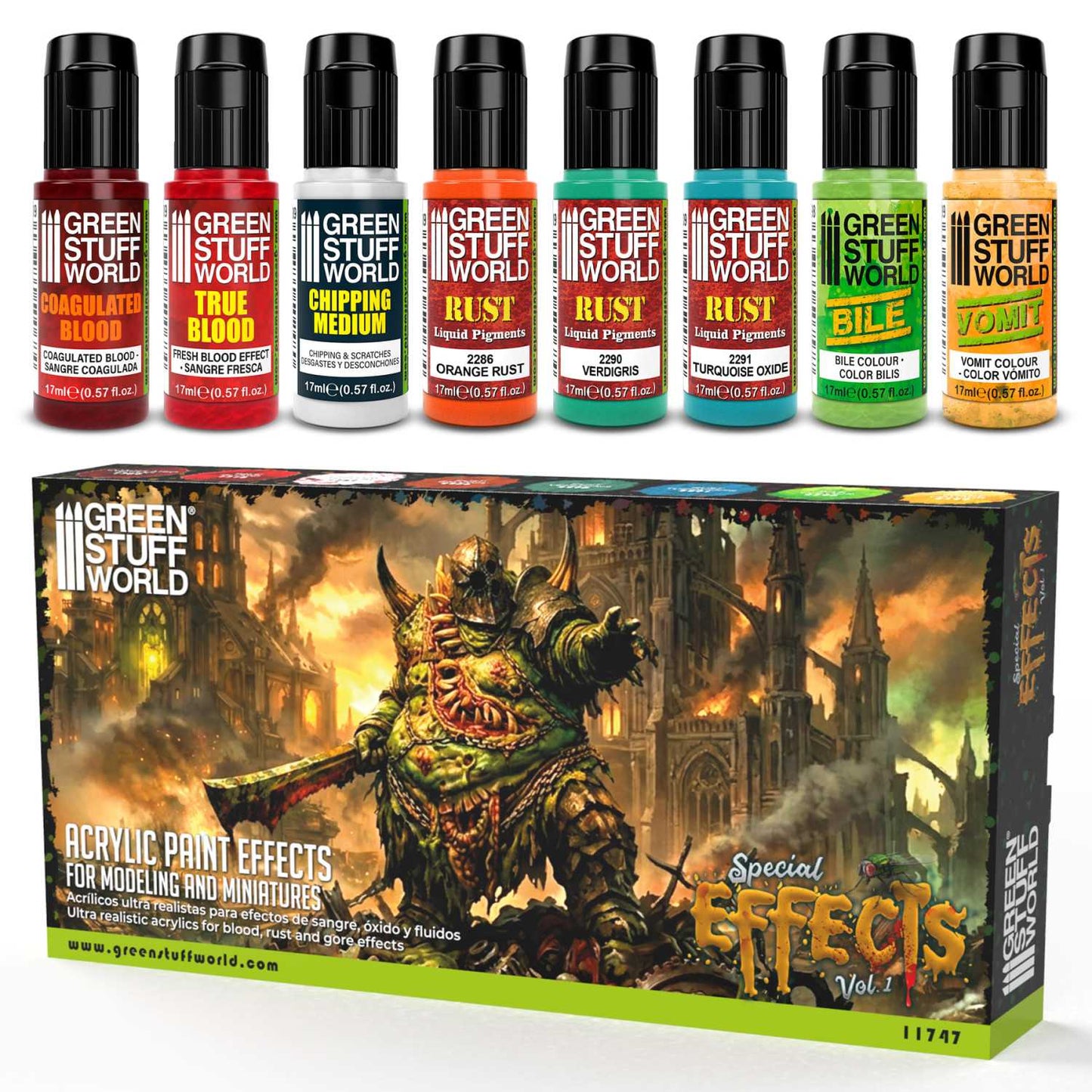 Green Stuff World Set Pintura Efectos Especiales Vol.1 11747
