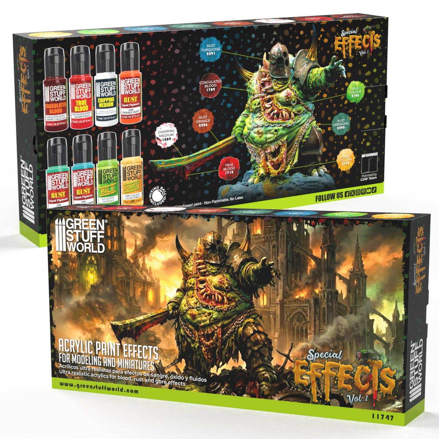 Green Stuff World Set Pintura Efectos Especiales Vol.1 11747