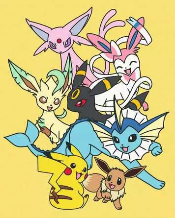 Ravensburger Creart Eevee Evoluciones Pinta con Numeros