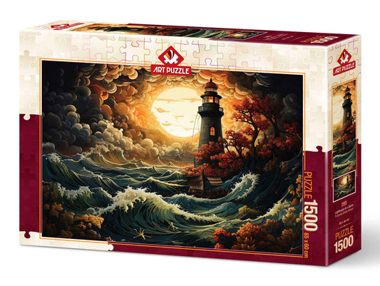 Art Puzzle Rompecabezas Faro en la Tormenta 1500 Pzas