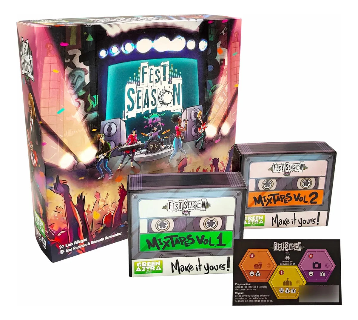 Green Astra Fest Season Kickstarter Juego De Mesa - Español