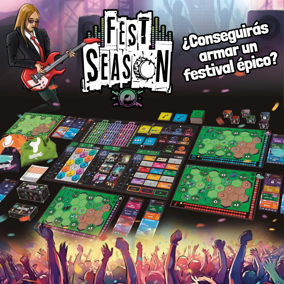 Green Astra Fest Season Kickstarter Juego De Mesa - Español