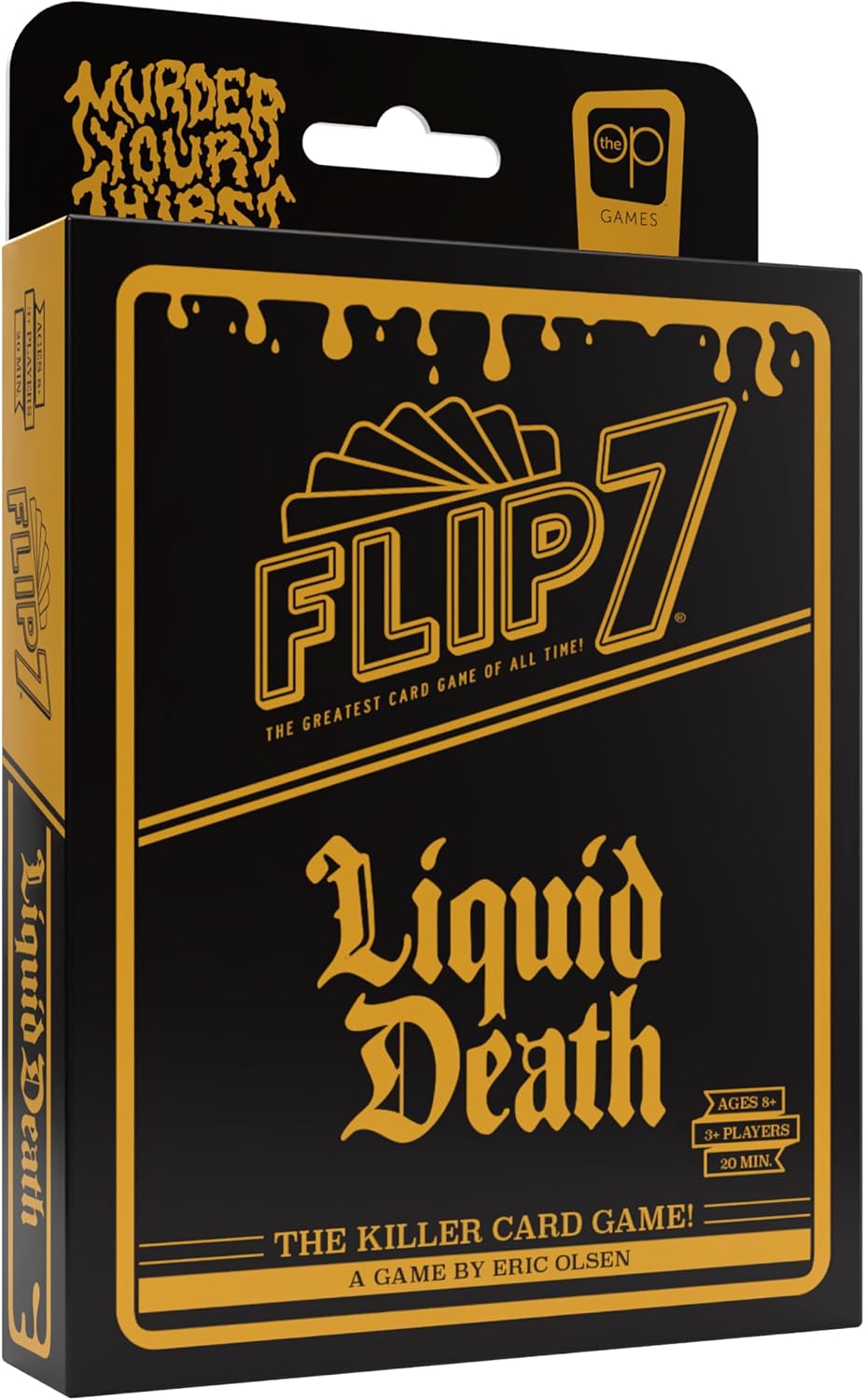 The OP Games Flip 7 Liquid Death juego de mesa