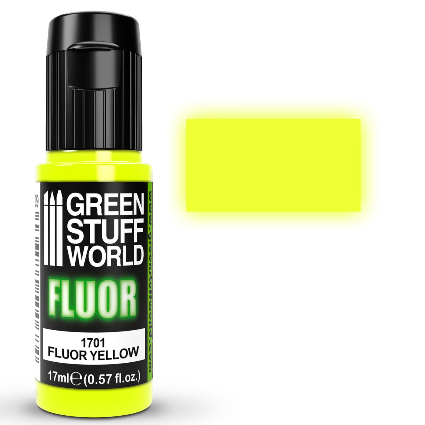 Green Stuff World Pintura Acrilica 1701 Fluorescent Yellow 17ml
