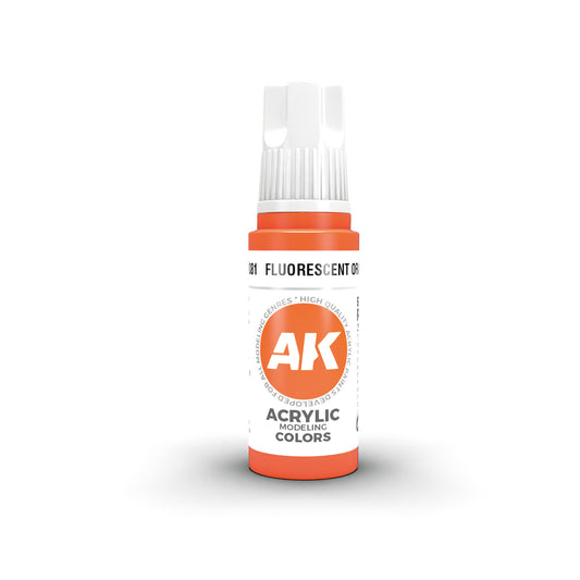 Ak Pintura Acrílica Gama Genérica AK11081 Fluorescent Orange 18ml