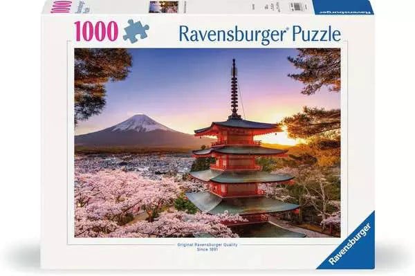Ravensburger Rompecabezas Monte Fuji Sakuras En Flor 1000pza