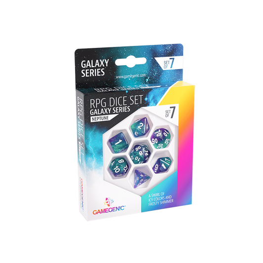 Gamegen!c Dice Set Galaxy Series Neptune Dados Poliedricos