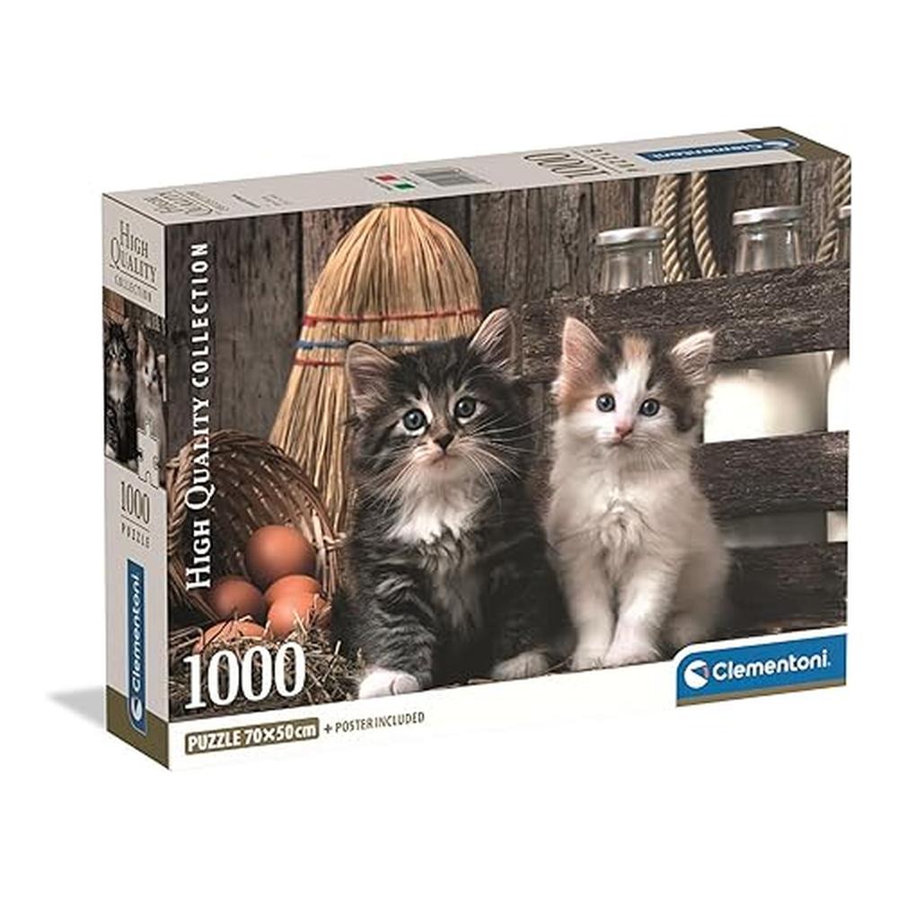Clementoni Rompecabezas Gatitos Adorables 1000 Pza